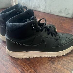 Nike Black Court Vision Mid Winterized